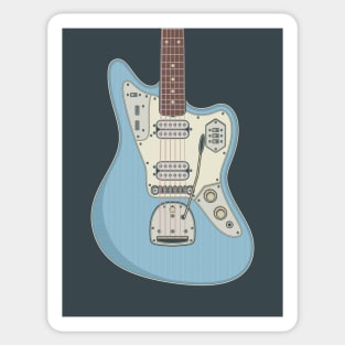 Sonic Blue HH Jag Guitar Sticker